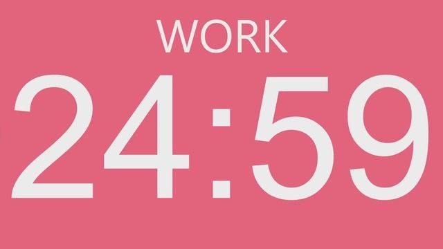 Pomodoro Technique 4 x 25 min - Study Timer 2 h смотреть онлайн