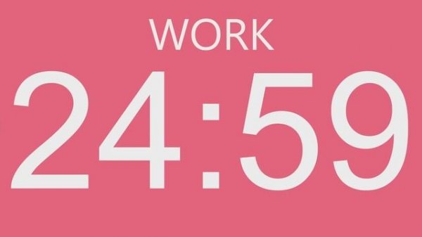 Pomodoro Technique 4 x 25 min - Study Timer 2 h
