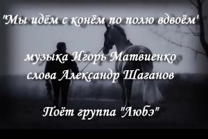 Мы идём с конём по полю вдвоём