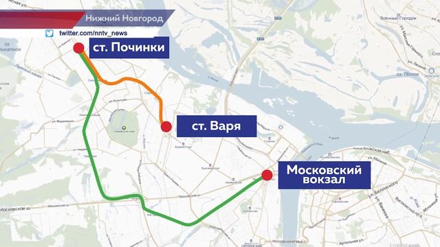 Электричка от станции Починки до станции Варя начинает курсировать с 1 августа в Нижнем Новгороде