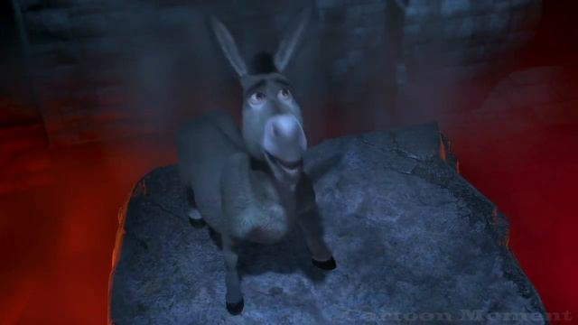 Шрек и Осёл заходят в замок  Дракониха захватывает Осла  Шрек встречает принцессу   Шрек 2001