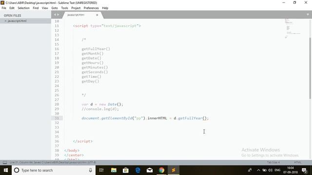JavaScript Tutorial - Advanced Date ( ) Method смотреть онлайн