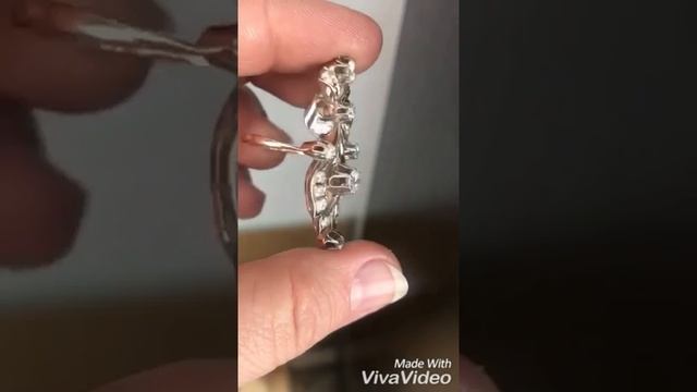 Перстень 750 проба, советский период, бриллианты смотреть онлайн