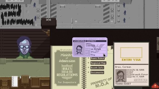 Let's Interrogate! Papers, Please (Part 3) - Turn and Face the Scanner смотреть онлайн