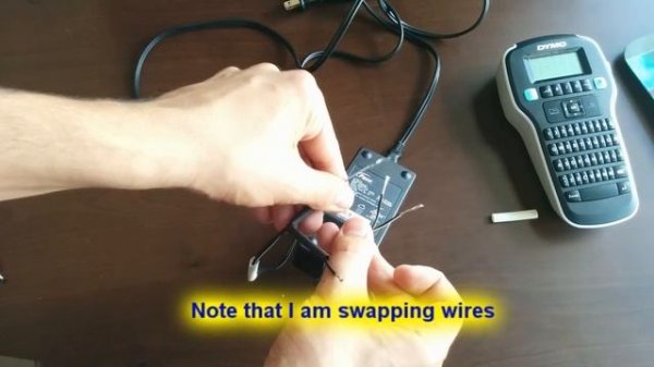 Dymo 160 Label Manager Maker adapter fix DIY