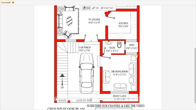 25x50 House Plan with Car Parking | 5 Marla House Design in Pakistan | 25 by 50 House Plan смотреть онлайн