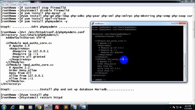 Lesson4: How to install and host php mysql phpmyadmin in centos 7 смотреть онлайн