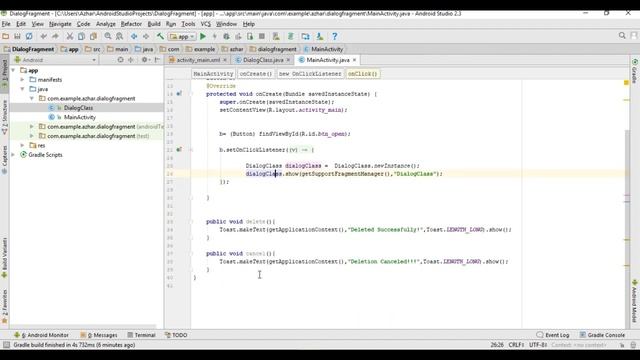 Android Advance tutorials Fragments, DialogFragment | English| part #7 смотреть онлайн
