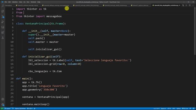 Python Curso V2: 626 Usar el Componente Gráfico Combobox (Lista Desplegable) de Tkinter смотреть онлайн