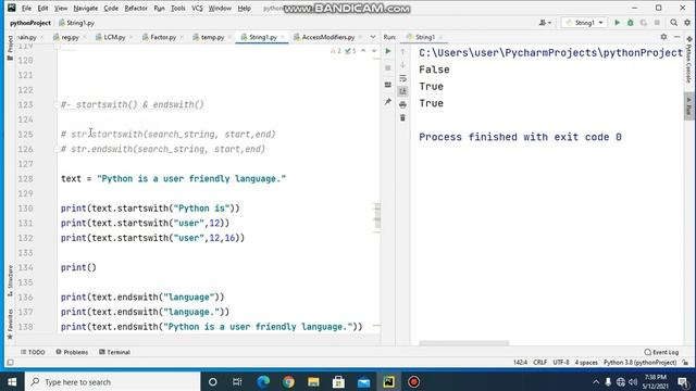 String Manipulation -1 - isdecimal() vs isdigit() vs isnumeric(), expandtabs(), startswith()..... смотреть онлайн