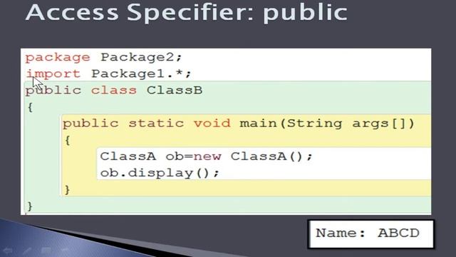 ICSE | Access Specifiers | Java смотреть онлайн