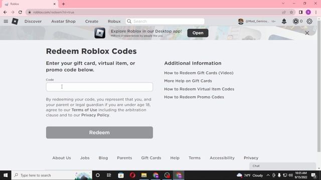 How to Redeem Code in Roblox Pc? Roblox Promo Codes Redeem Page or Website | Roblox Promo Codes 202 смотреть онлайн