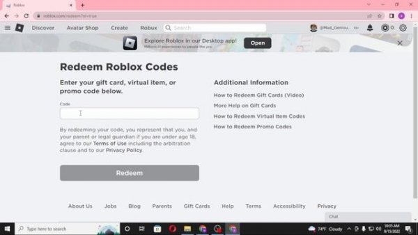 How to Redeem Code in Roblox Pc? Roblox Promo Codes Redeem Page or Website | Roblox Promo Codes 202