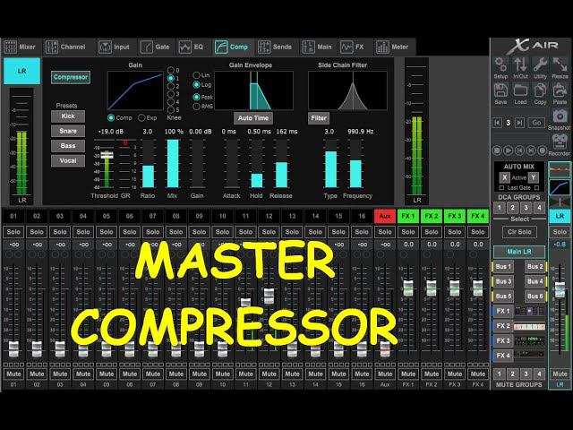 Master Compressor Behringer XR12 XR16 XR18