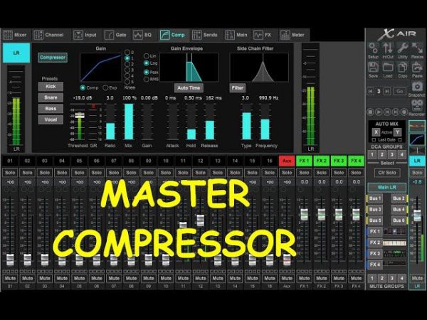Master compressor Behringer XR12 XR16 XR18