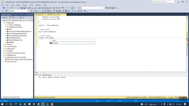 Create, Insert, Update and Delete in MSSQL | SQL for Beginners | Part 02 смотреть онлайн