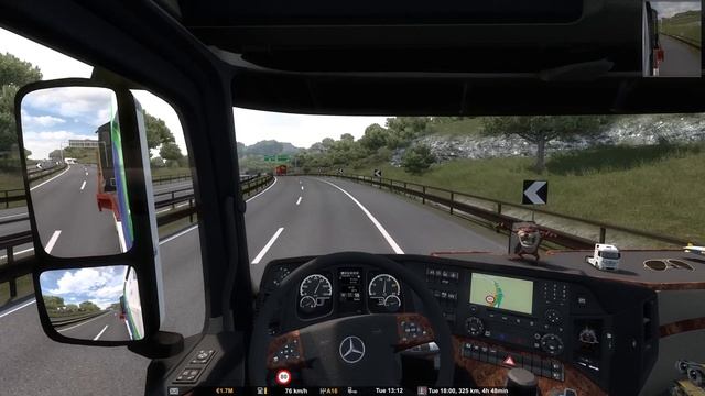 70 tons of T448P locomotive | Mercedes-Benz Actros MP4 | Munich ?? - Livorno ?? | ETS2 1.45 gamepla смотреть онлайн