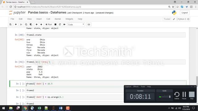 Python for Data Science - Data Frame basics смотреть онлайн