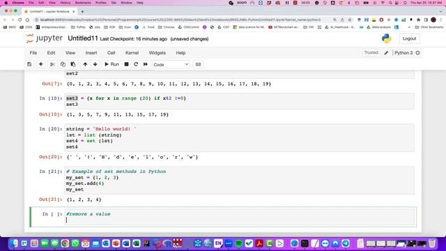 Python sets смотреть онлайн