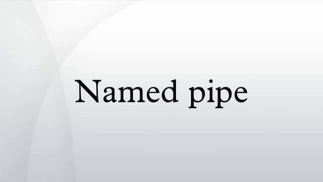 Named pipe смотреть онлайн