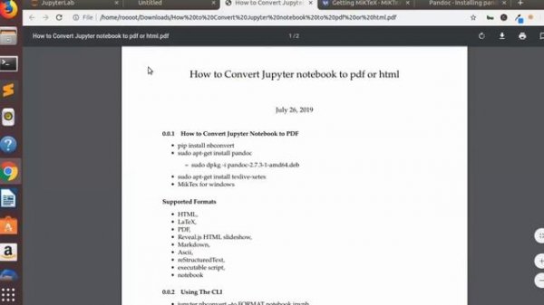 How to Convert Jupyter Notebooks to PDF