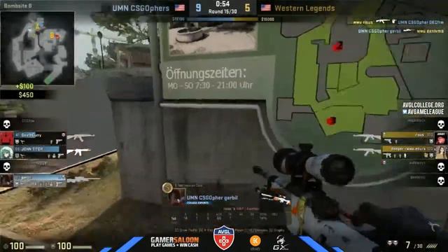 Collegiate CS:GO: UMN vs. Western Legends Map 2 смотреть онлайн