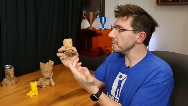 3D Printing Baby Groot from Guardians of the Galaxy 2 using Hatchbox Wood on Raise3D N2+ 3D Printer смотреть онлайн