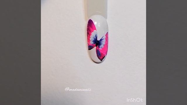 Бабочка на ногтях. Мазковая роспись. Perhonen. Geelimaalaus #nailart #дизайнногтей #videonails смотреть онлайн