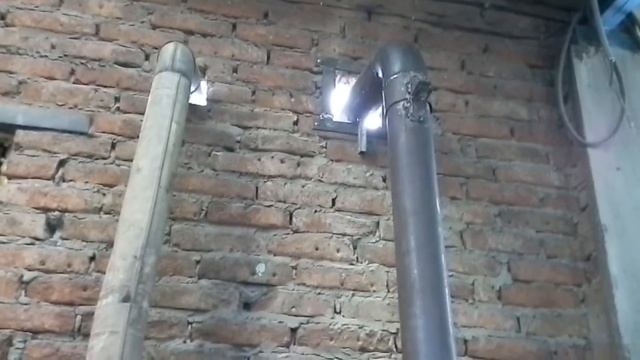 Печка на отработке, установка в гараже. смотреть онлайн