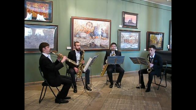 J.S.Bach Orchestral suite 3 in d-moll Aria - Cherry Saxophone Quartet смотреть онлайн