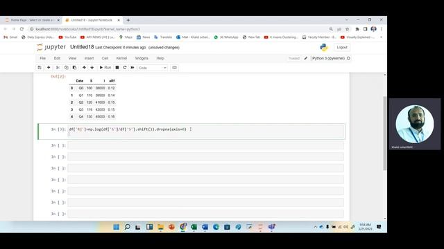 [36] FM01 CAPM Beta in python calculation from downloaded data смотреть онлайн