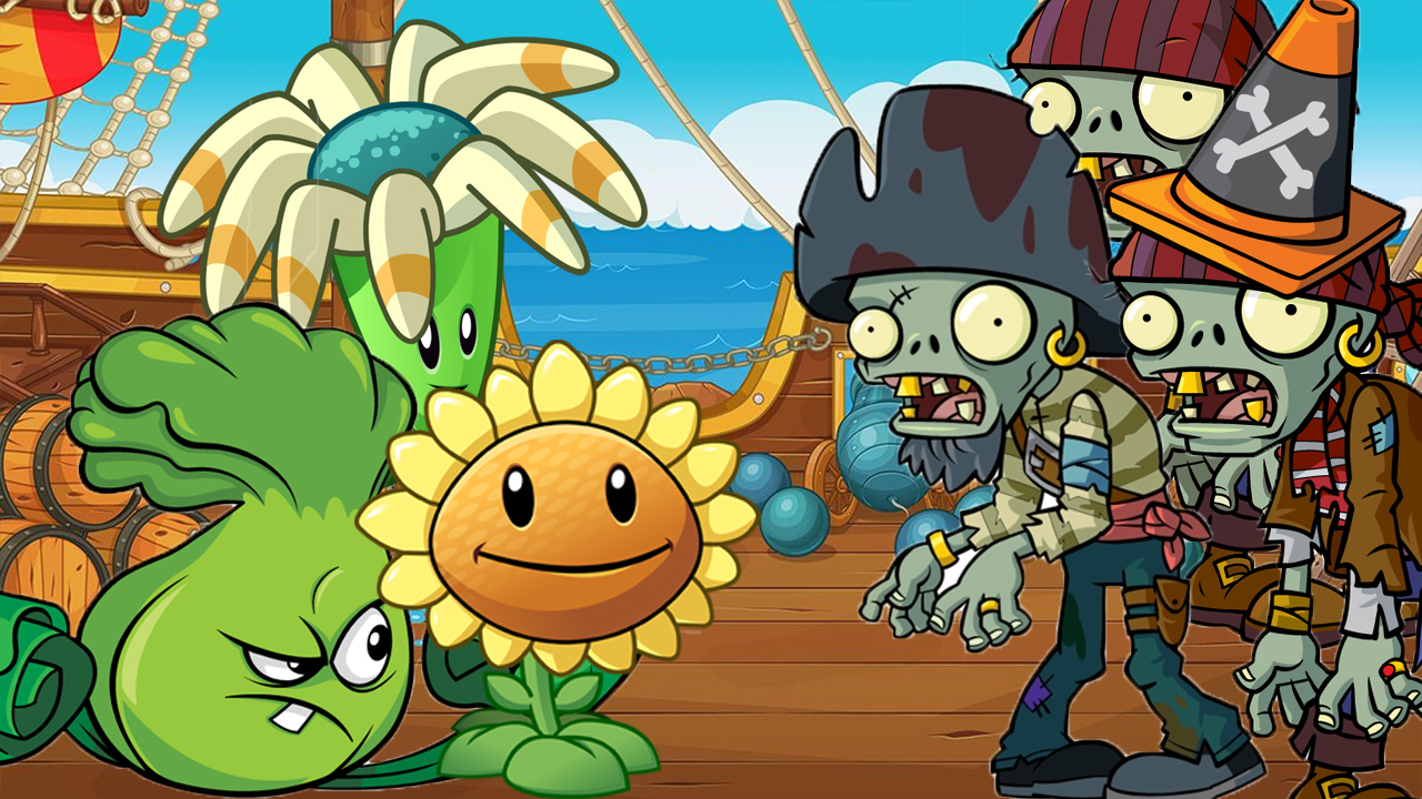 Зомби-пираты идут на абордаж. РАСТЕНИЯ против ЗОМБИ 2 или PLANTS vs ZOMBIES 2. Серия 5 смотреть онлайн