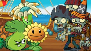 Зомби-пираты идут на абордаж. РАСТЕНИЯ против ЗОМБИ 2 или PLANTS vs ZOMBIES 2. Серия 5