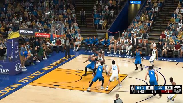 NBA 2K18 Roster Stephen Curry,Kevin Durant & Klay Thompson vs Thunder смотреть онлайн