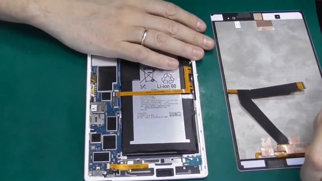 Ремонт планшета Sony Xperia Tablet Z3 Compact (SG621) разбор смотреть онлайн