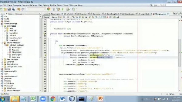 Login logout, session management and tracking in Java.