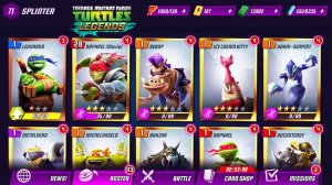 Teenage Ninja Turtles Legends призы за турнир как играть в игру ниндзя черепашки легенды 2