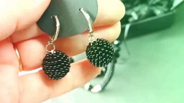 Набор украшений ручной работы| Браслет из бисера| Серьги из бисера смотреть онлайн