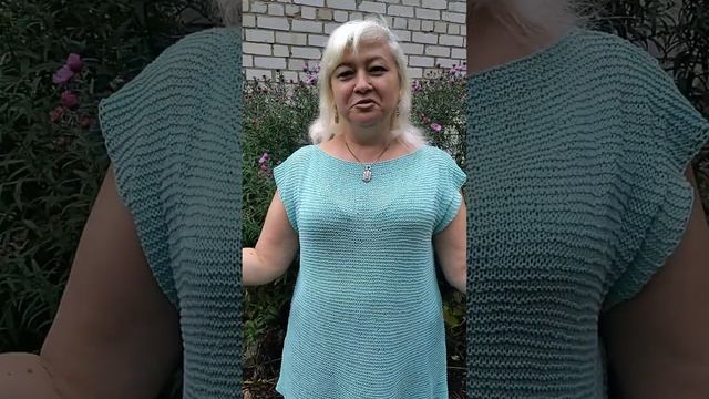 Летняя кофточка из хлопка спицами смотреть онлайн