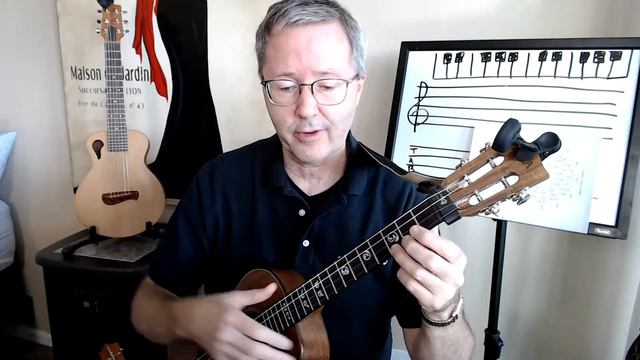 Baritone Ukulele: Up on the Housetop and Bach Minuet Part 2 смотреть онлайн