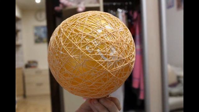 как сделать шар-паутинку своими руками