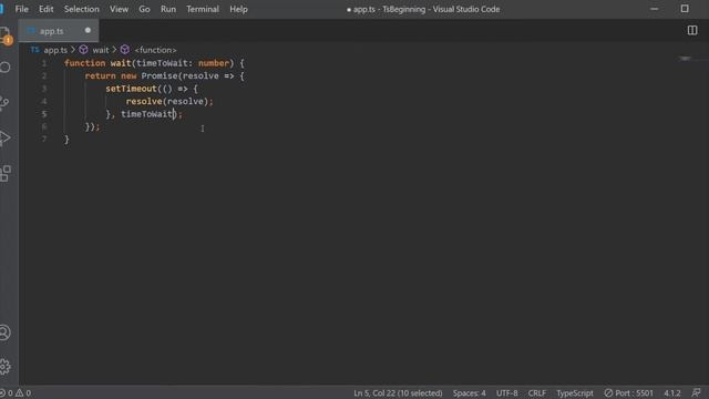 TypeScript #7 - Async & Await смотреть онлайн