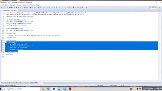 Create Maven Project for Spring Core | How Maven download dependencies смотреть онлайн