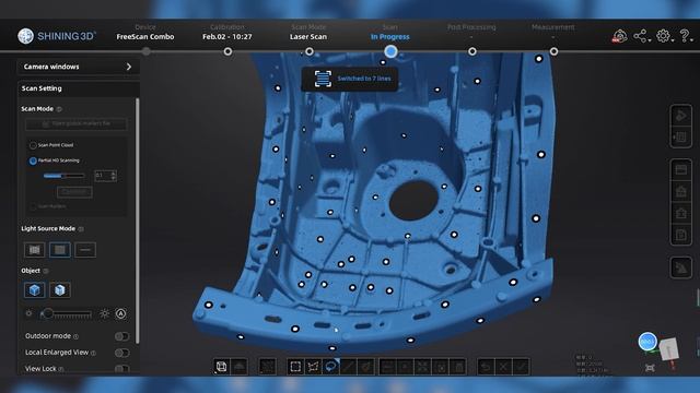 FreeScan Combo Demo #10: 3D Scan a Shock Absorber смотреть онлайн