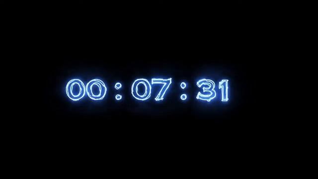 Неоновый таймер 15 минут (обратный отсчет) смотреть онлайн