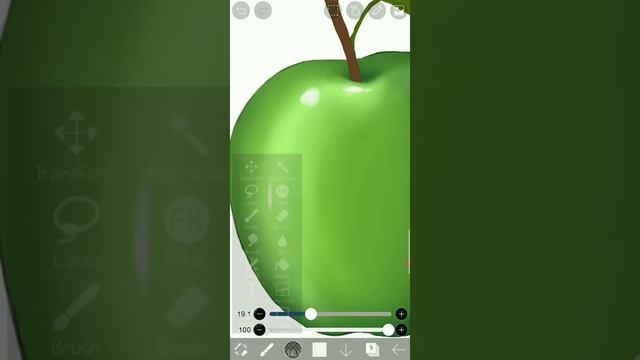 Paint a apple in Ibis Paint x in android phone смотреть онлайн
