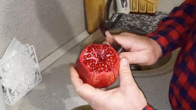как разделать красиво гранат смотреть онлайн