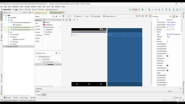 Android Studio ScrollView Kayan Yazı Oluşturma смотреть онлайн