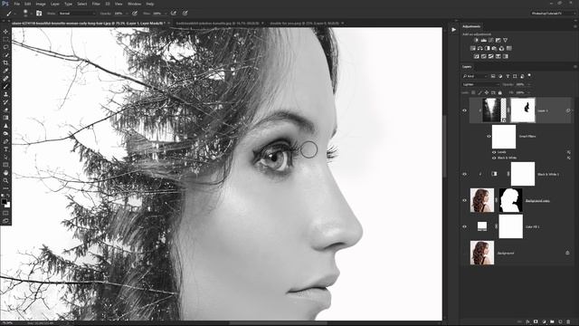 Double Exposure Effect: Photoshop Tutorial смотреть онлайн