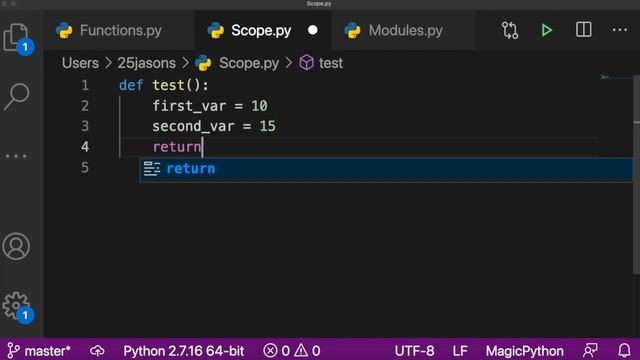 HSC Python Lesson #7: Recycling Code with Functions and Modules смотреть онлайн